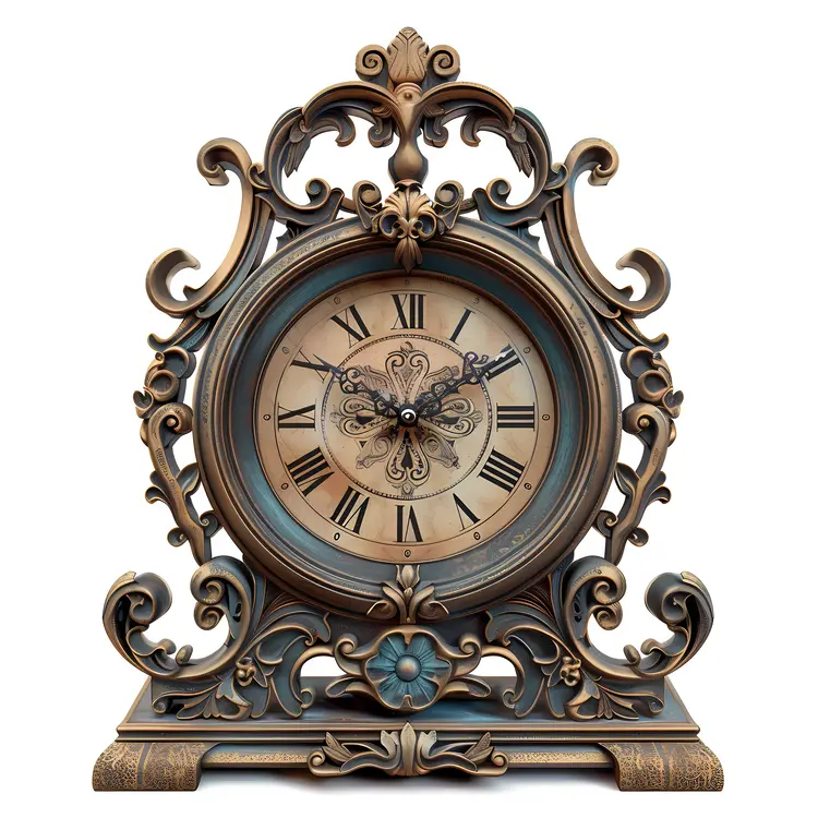 Decorative Bronze Clock