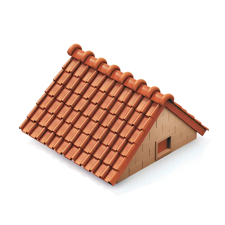 Small House with Red Roof