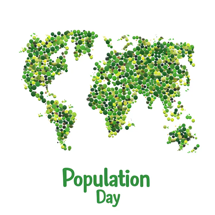 World Map for Population Day