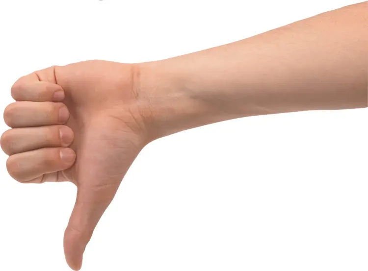 Thumb Down Gesture