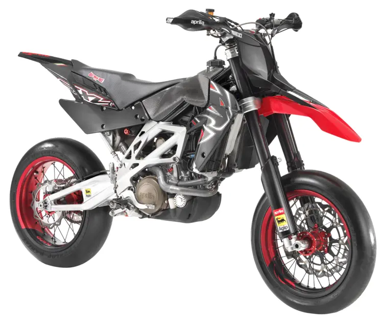 Sporty Black and Red Motorcycle