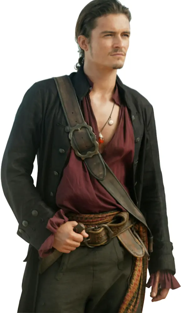 Pirate Character in Costume with Sword