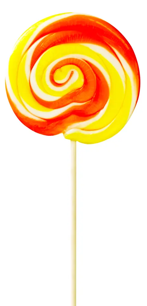 Red and Yellow Swirl Lollipop