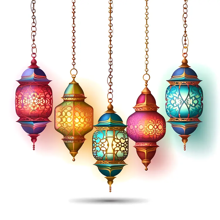 Colorful Hanging Lanterns