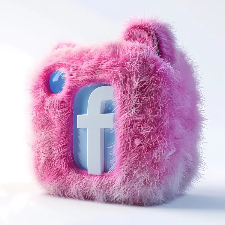 Furry Pink Facebook Icon
