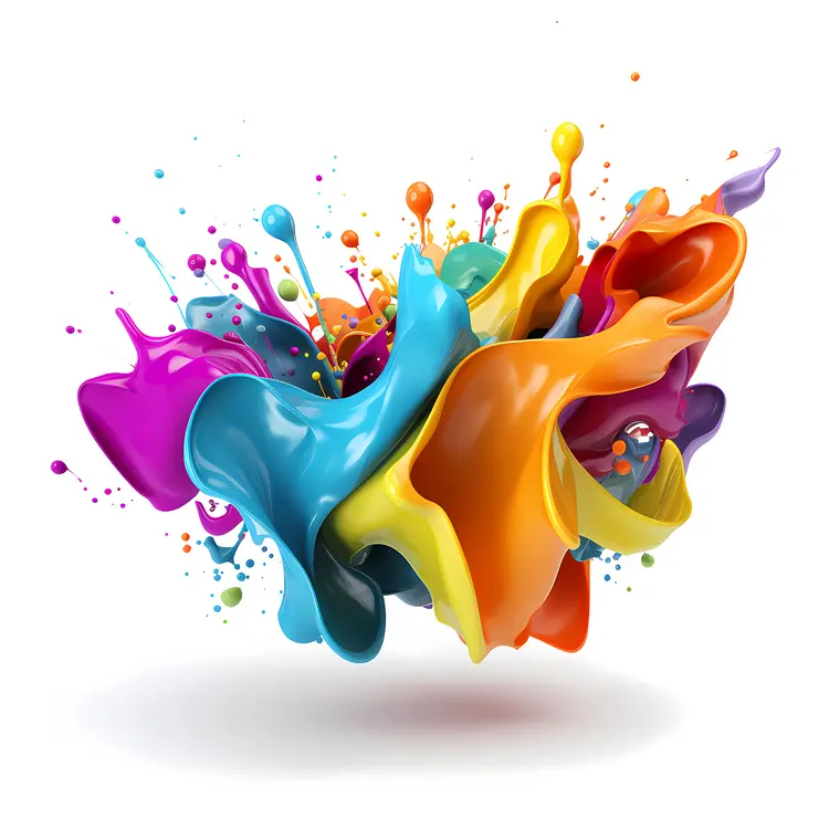 Colorful Paint Splashes