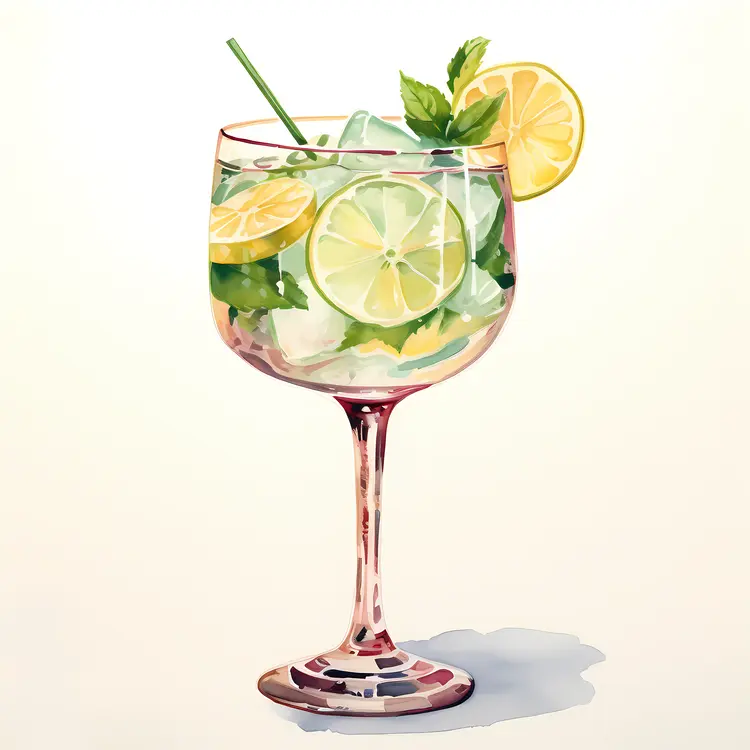 Green Drink with Lemon and Mint