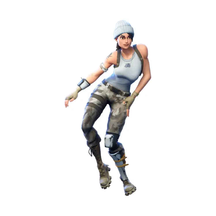 Female Character in Winter Outfit