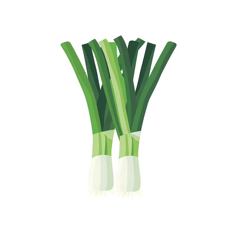 Fresh Green Scallion Vegetable