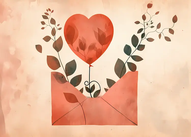 Heart Balloon in Envelope
