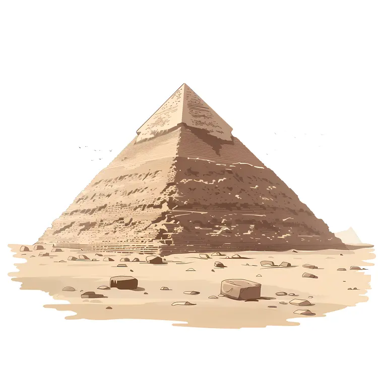 Ancient Pyramid in the Desert