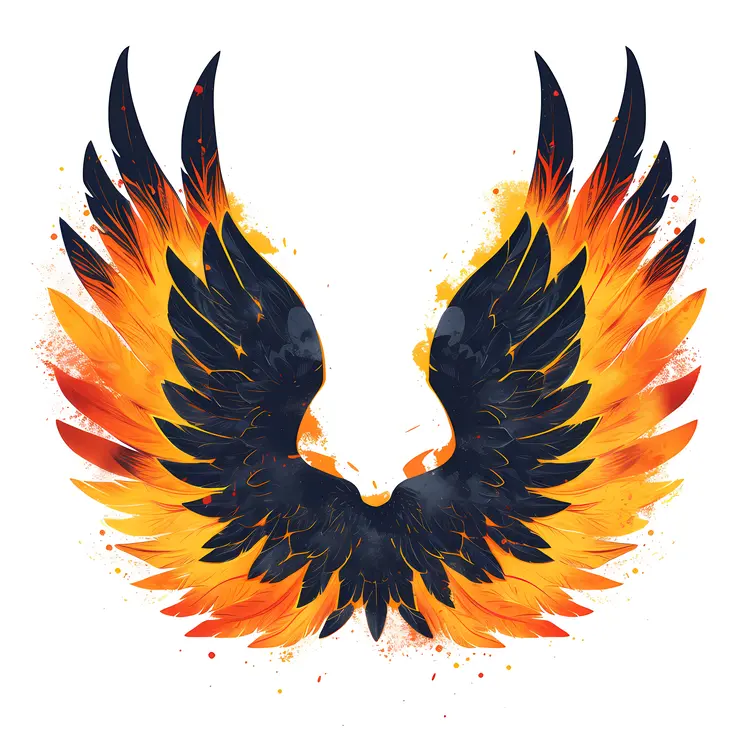 Fire Wings Illustration