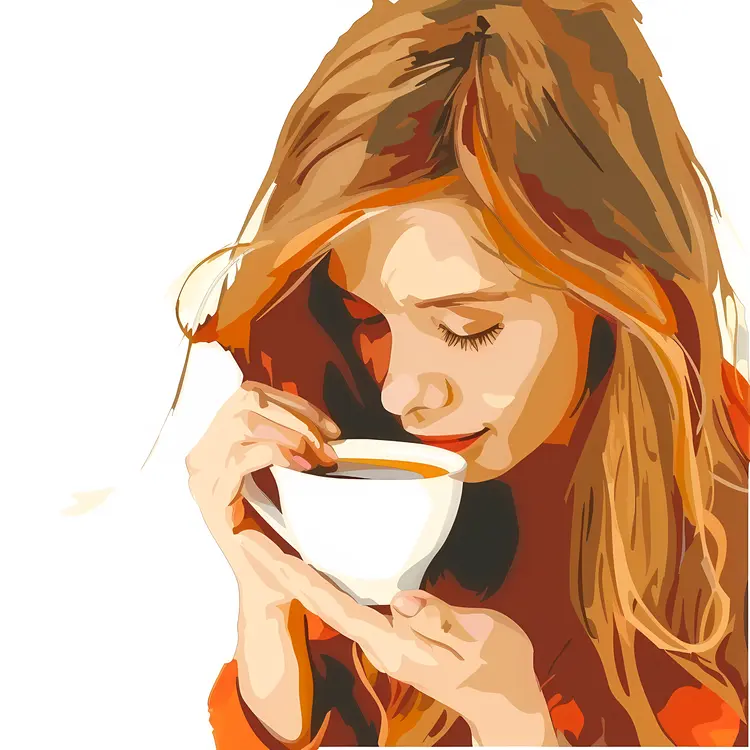 Woman Enjoying Coffee