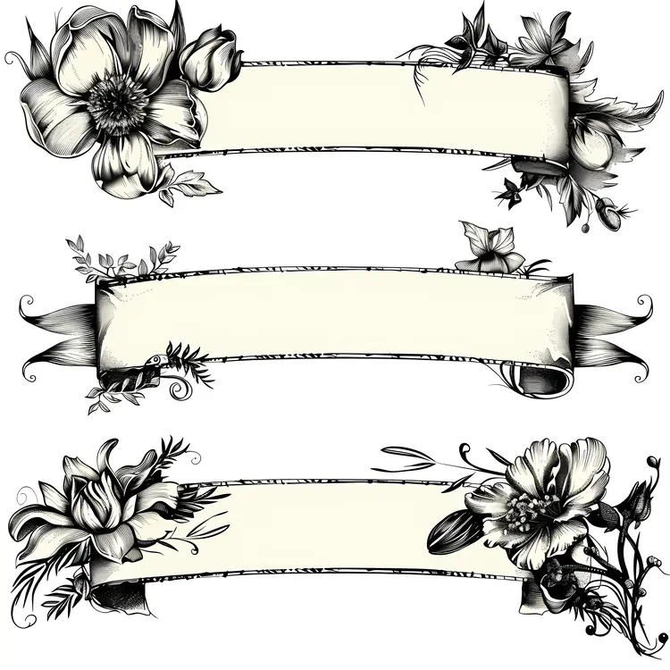 Ornamental Floral Banner Design
