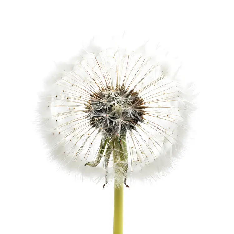 Dandelion with Seeds Ready to Disperse
