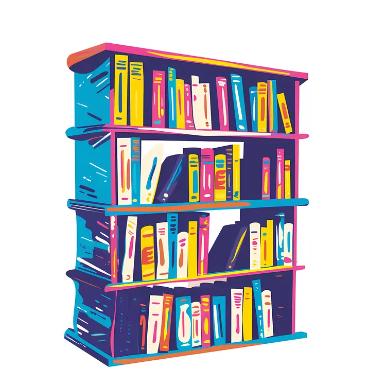 Colorful Bookshelf