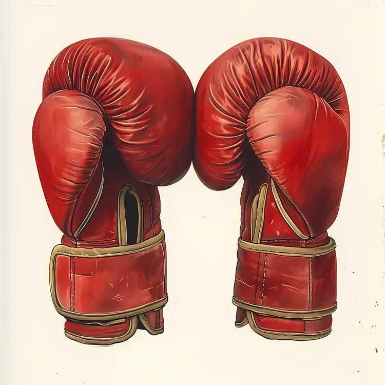 Red Boxing Gloves Illustration