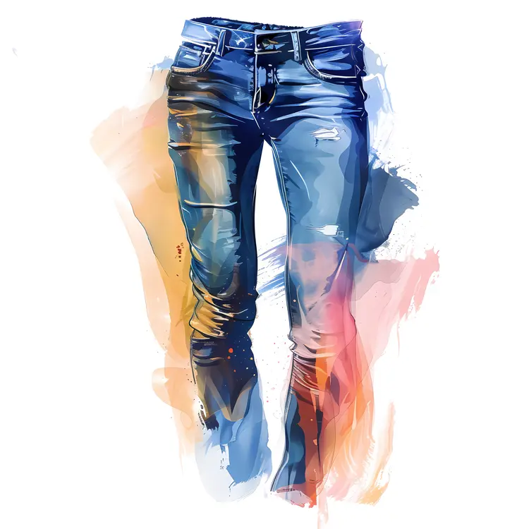 Watercolor Jeans