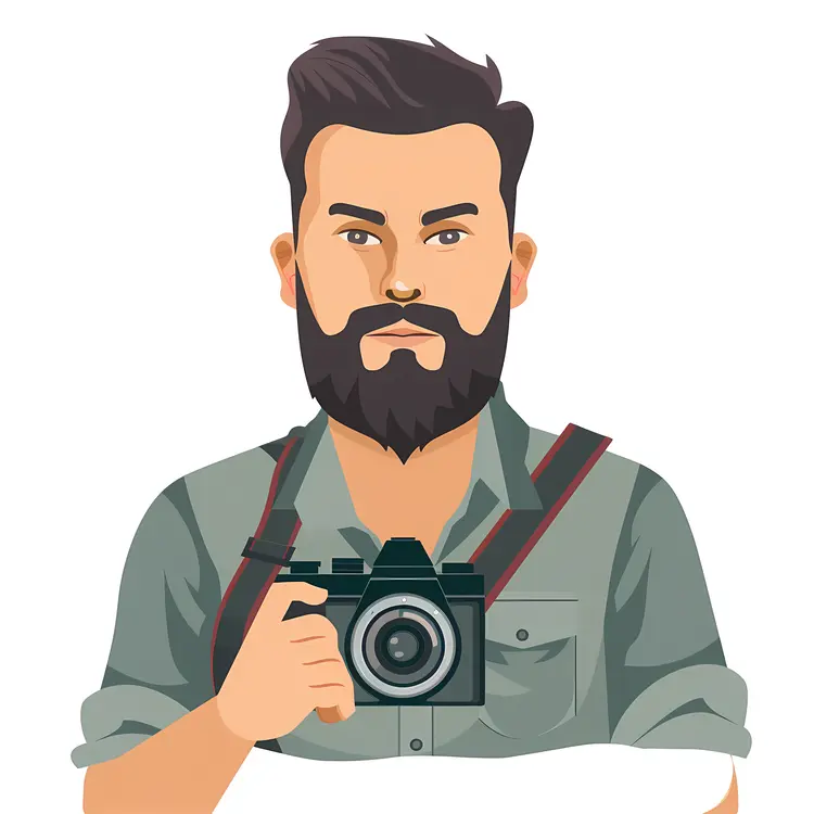 Man Photographer with Camera