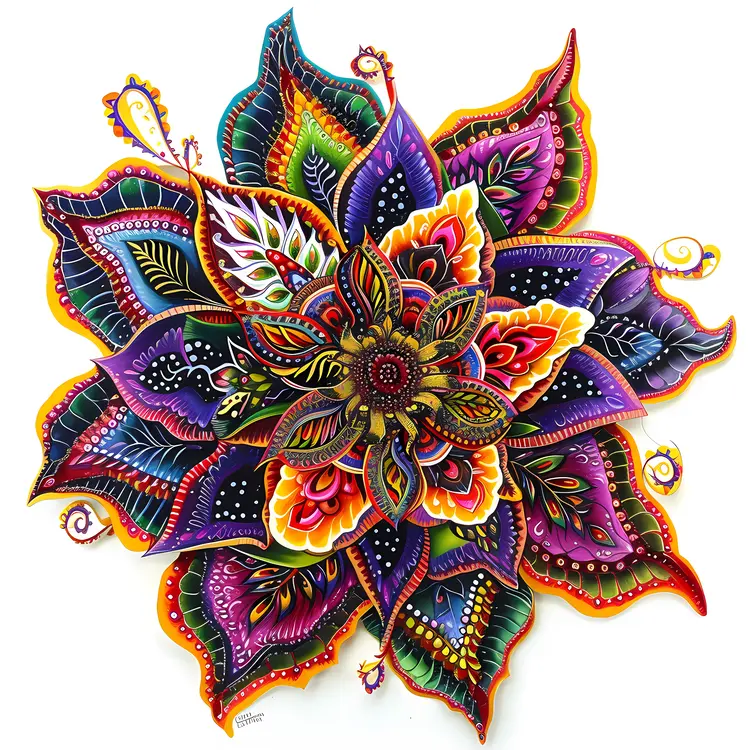 Vibrant Abstract Floral Art