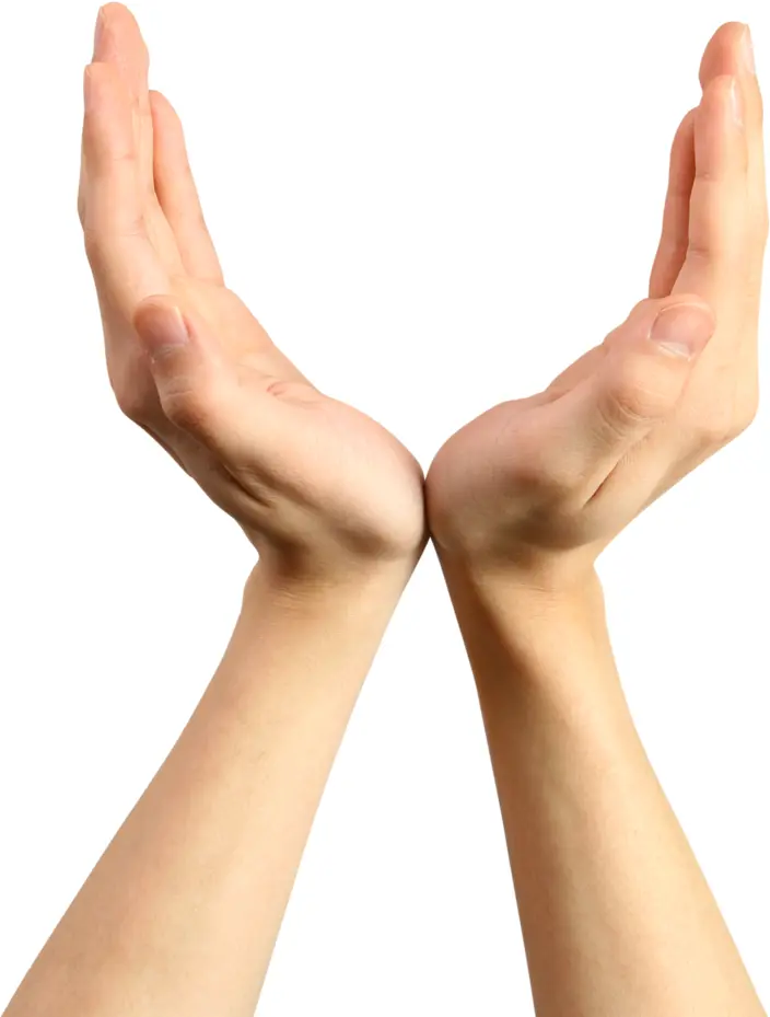 Cupped Hands Gesture