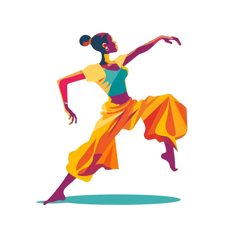 Colorful Dancing Figure