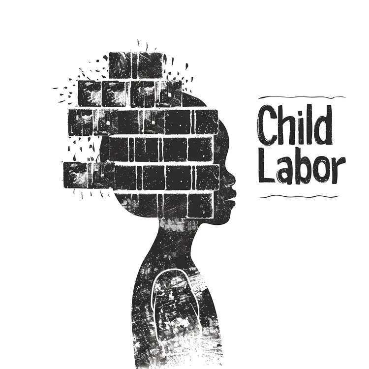 Child Labor Awareness Illustration