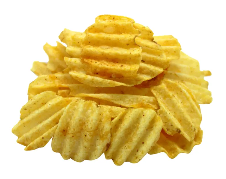 Pile of Crispy Potato Chips