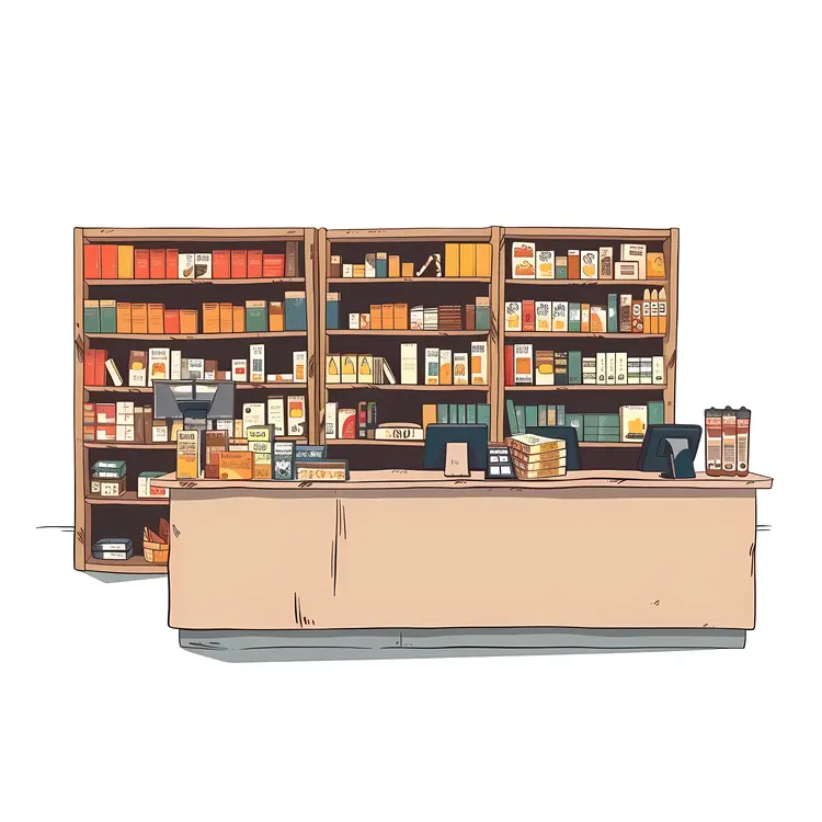 Cozy Bookstore Interior