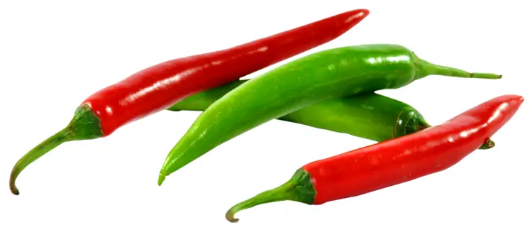 Red and Green Chili Peppers