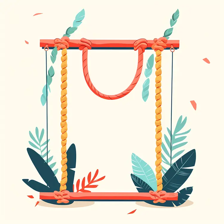 Colorful Swing Frame with Playful Elements