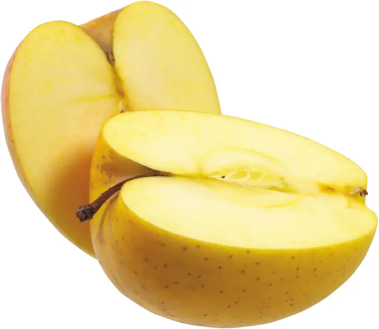 Fresh Yellow Apple Slices