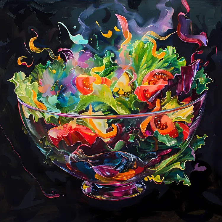 Colorful Artistic Salad