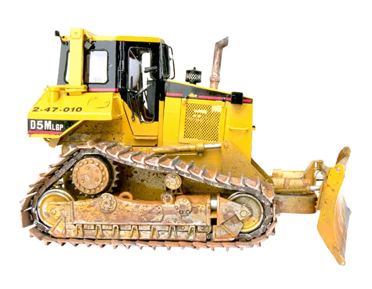 Yellow Bulldozer for Earthmoving