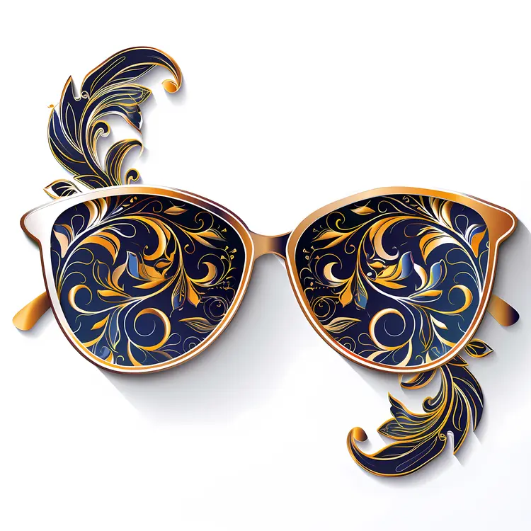Ornate Decorative Glasses