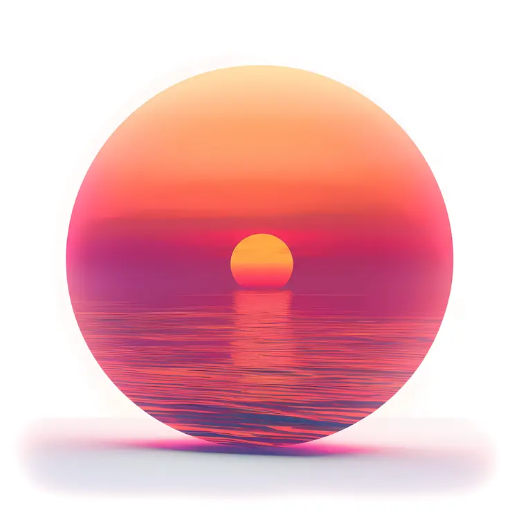 Sunset Over the Ocean