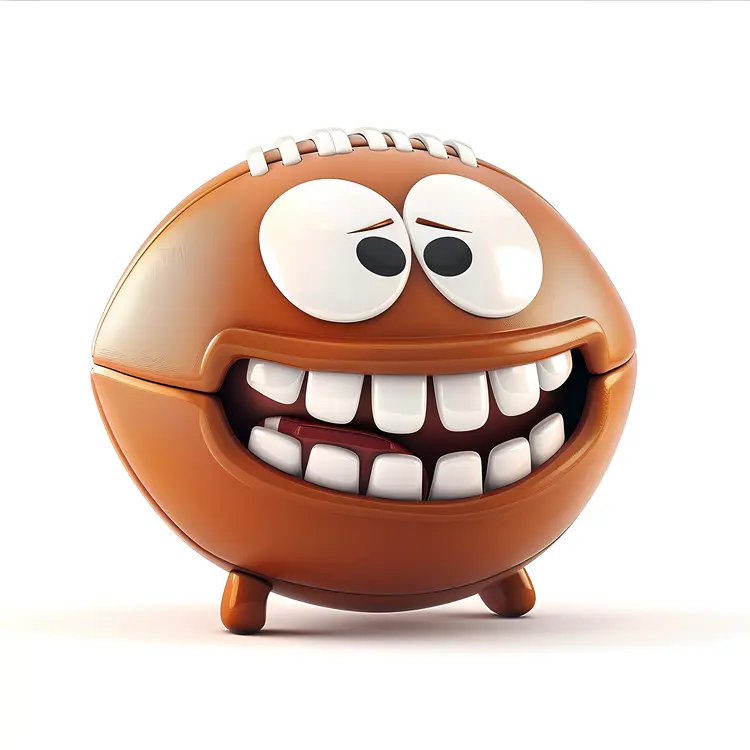 Grinning Football for Fun Games
