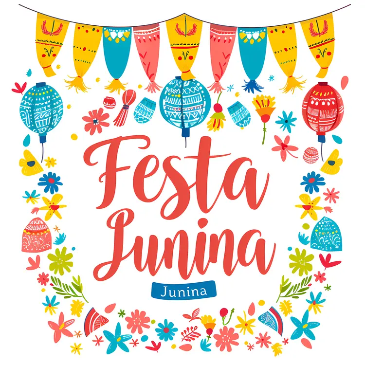 Colorful Decorations for Festa Junina
