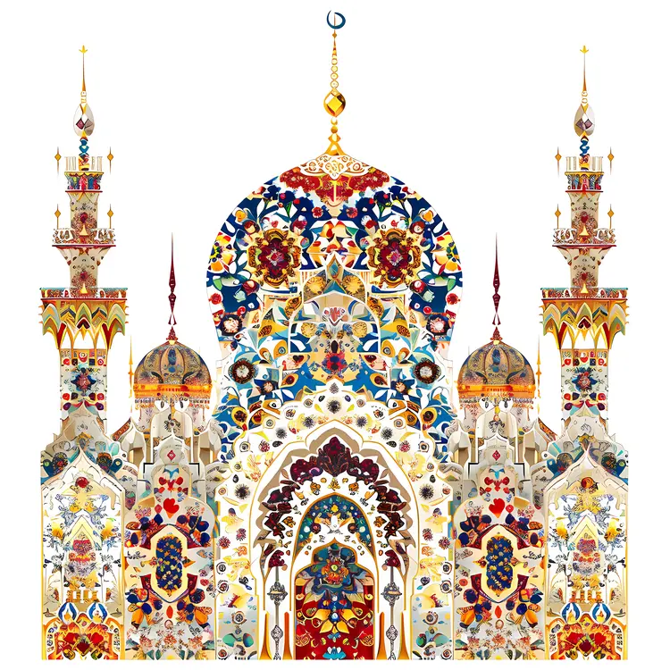 Colorful Patterned Mosque