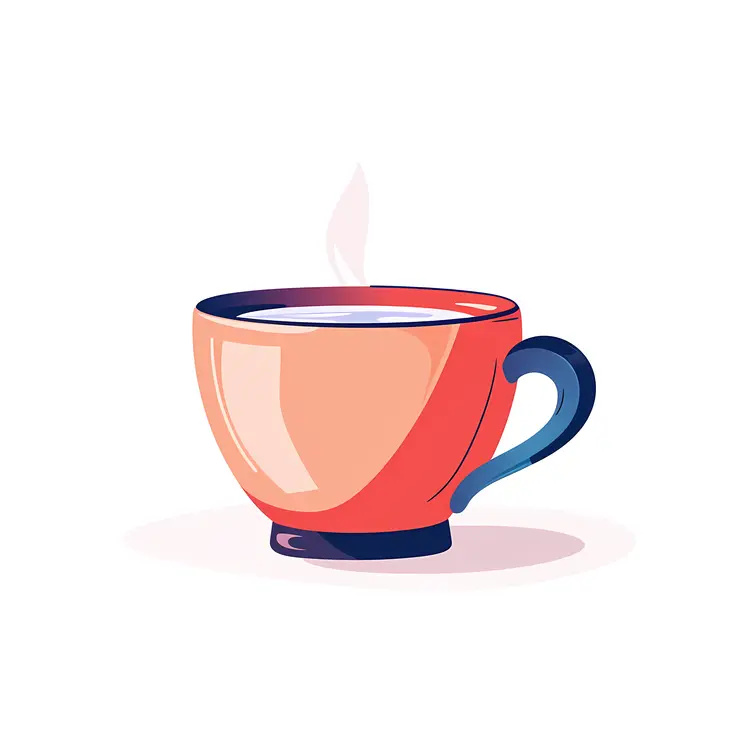 Red Cup with Hot Drink