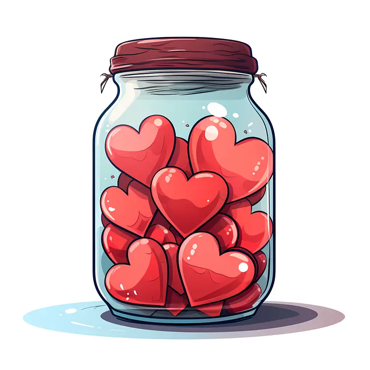 Jar of Red Hearts