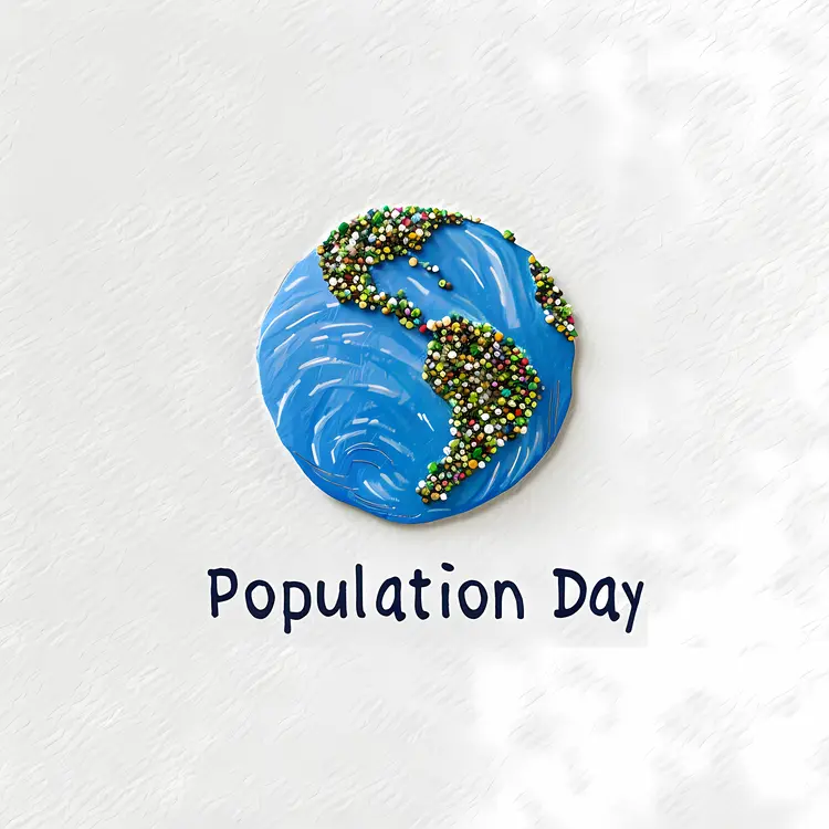 Beaded Earth for Population Day