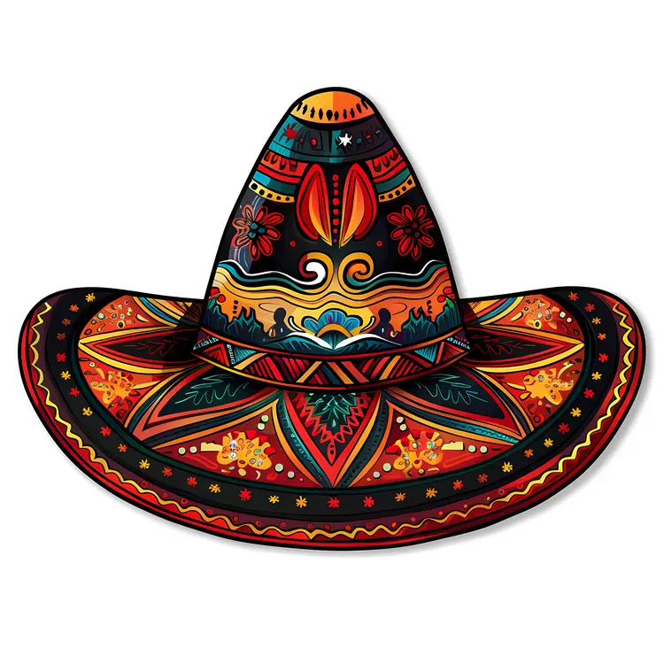 Colorful Traditional Sombrero