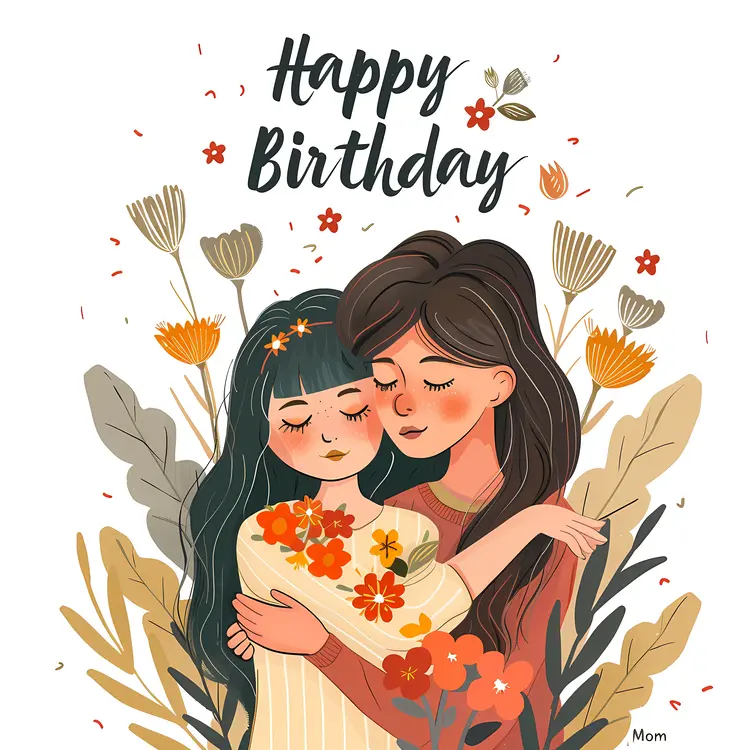 Happy Birthday Floral Card