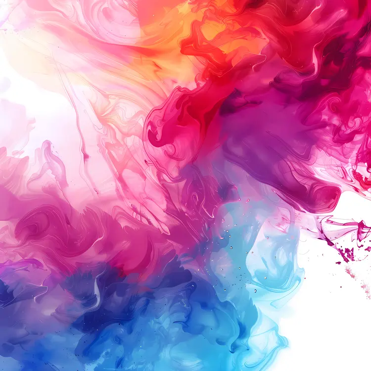 Vibrant Abstract Colorful Painting