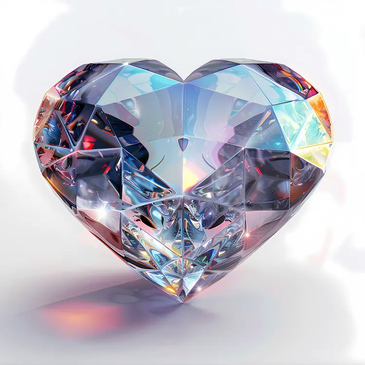Sparkling Crystal Heart Jewel