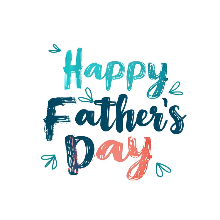 Happy Father's Day Typography