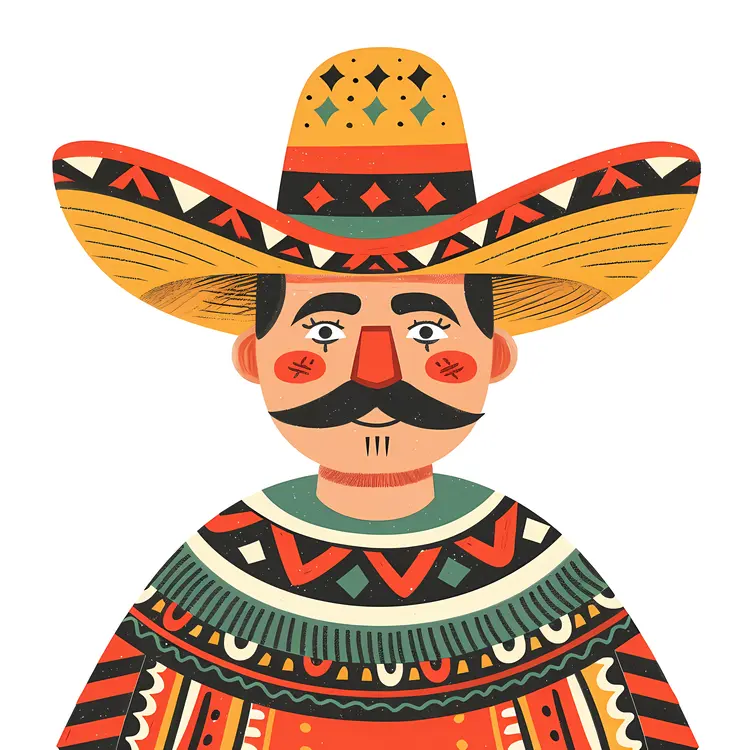 Traditional Man in Sombrero