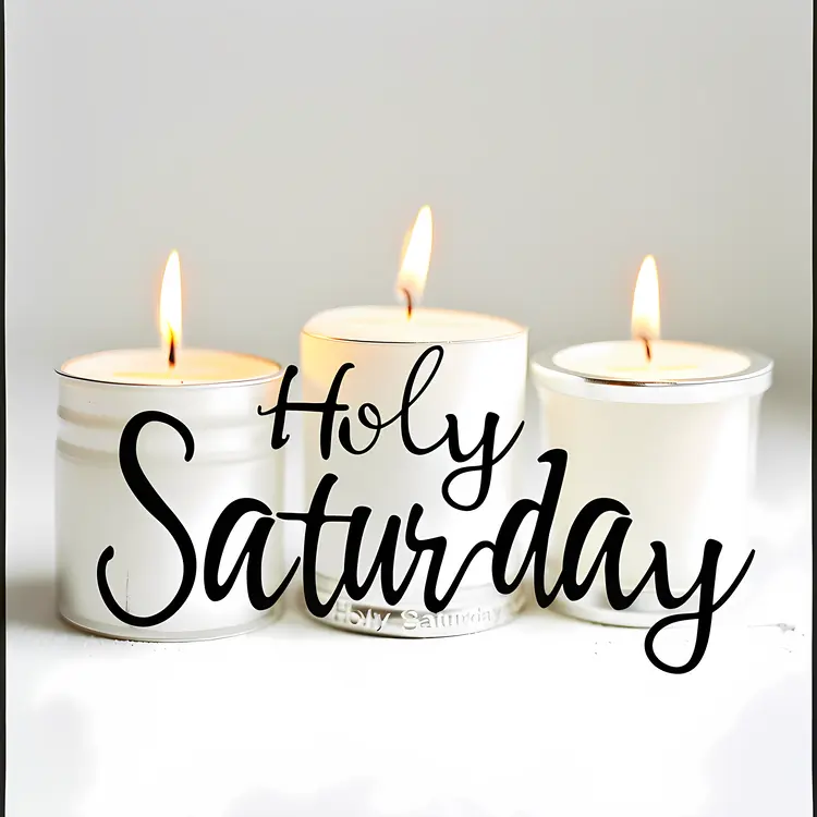 Holy Saturday Candles