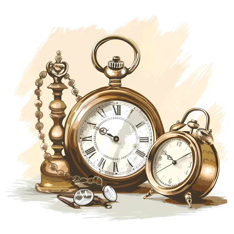 Vintage Clocks and Pocket Watch